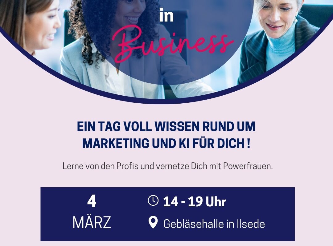 Ankündigung Women in Business Konferenz