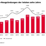 Gründungen 2024 aus dem Startup Monitor der NBank