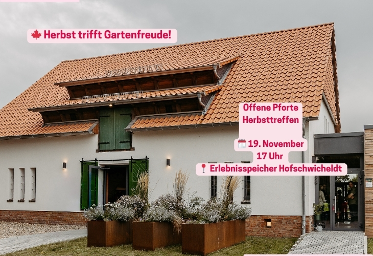 Einladung zum Herbsttreffen der Offenen Pforte im Landkreis Peine
