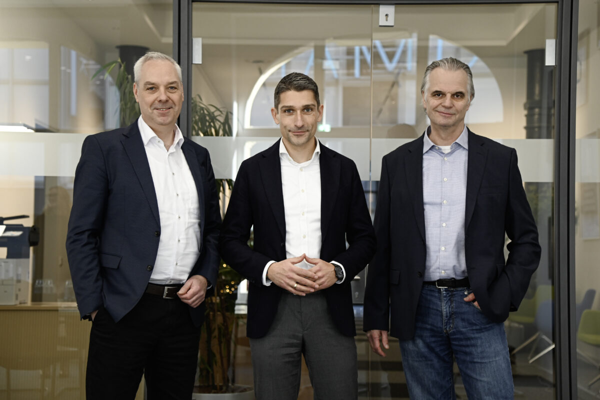 Unterzeichner des UEN-Vertrags: Florian Bernschneider, Jörg Meyer und Matthias Adamski