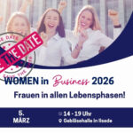 Ankündigung Netzwerkevent WOMEN in Business am 5. März 2026