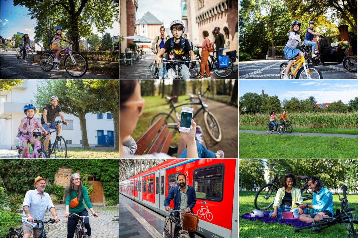 Radfahrer der STADTRADELN Kampagne