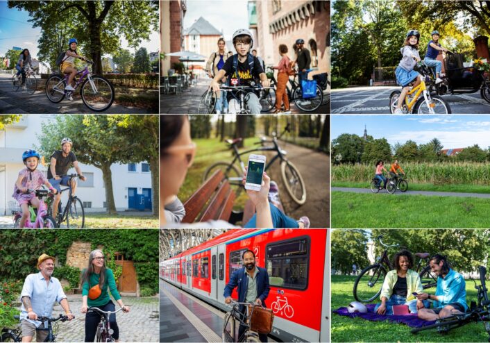 Radfahrer der STADTRADELN Kampagne