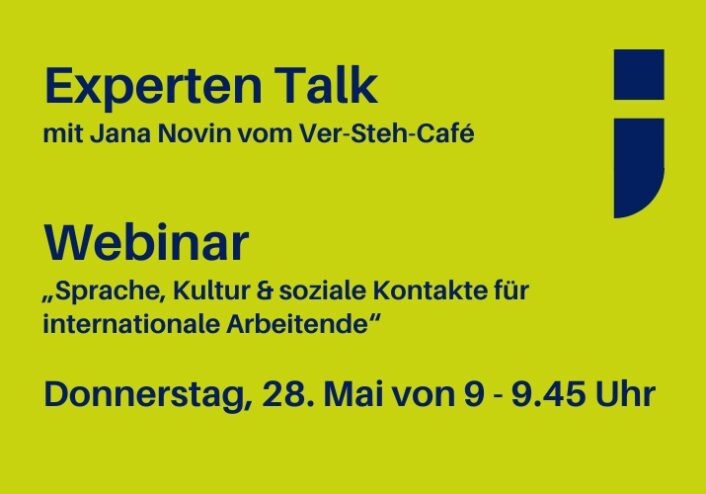 Ankündigung Webinar mit Jana Novin am 28. Mai