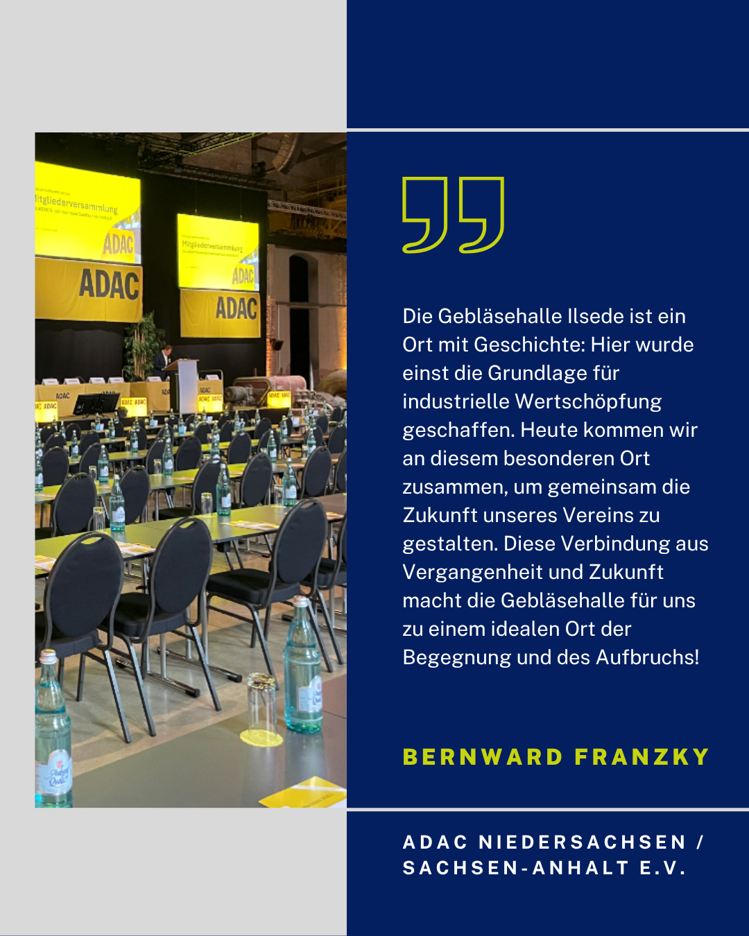 Feedback ADAC Feedback zum Event in der Gebläsehalle