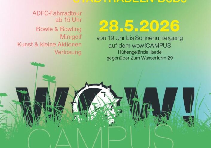 Einladung zum STADTRADELN Abschlussabend auf der Ilseder Hütte am Kugelwasserturm am 28. Mai ab 19 Uhr