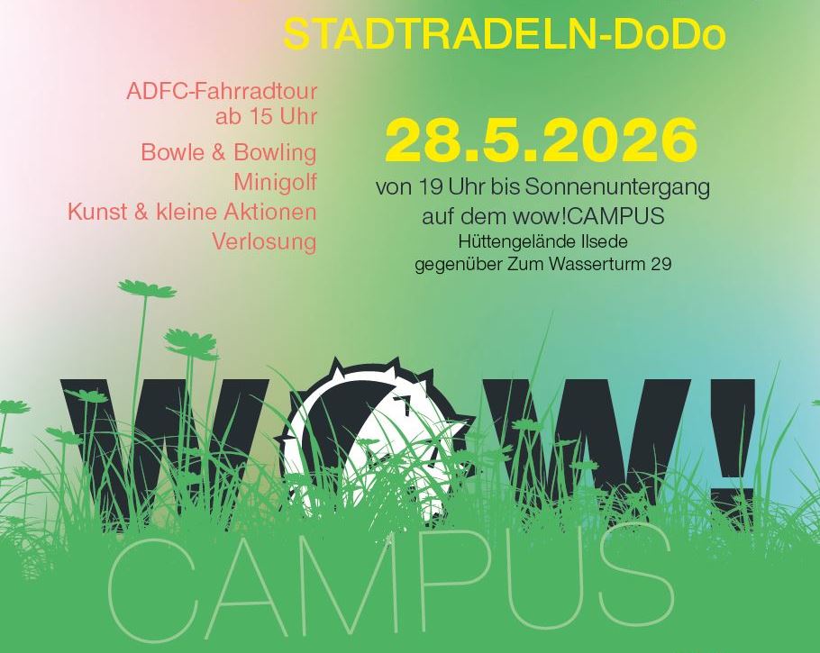 Einladung zum STADTRADELN Abschlussabend auf der Ilseder Hütte am Kugelwasserturm am 28. Mai ab 19 Uhr