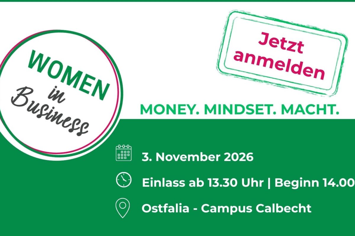 WOMEN in Business kommt nach Salzgitter! 💕 Am 3. November wird es wieder Zeit für Inspiration, Austausch und jede Menge Frauen-Power!
