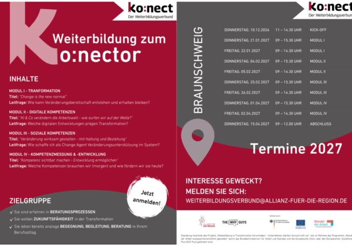 Jetzt anmelden: Die kostenfreie Weiterbildung zur ko:nectorin / zum ko:nector geht in die dritte Runde!