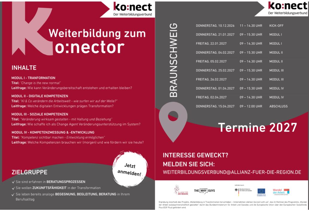 Jetzt anmelden: Die kostenfreie Weiterbildung zur ko:nectorin / zum ko:nector geht in die dritte Runde!